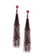 Maroon & Black Gold-Plated Handcraft...