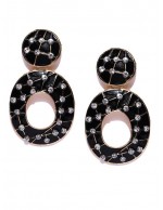 Black Gold-Plated Handcrafted Geometric ...