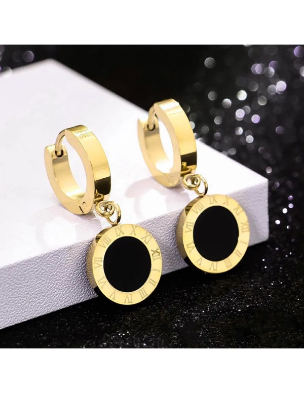 Jewels Galaxy Gold Plated Stainless Steel Circular...