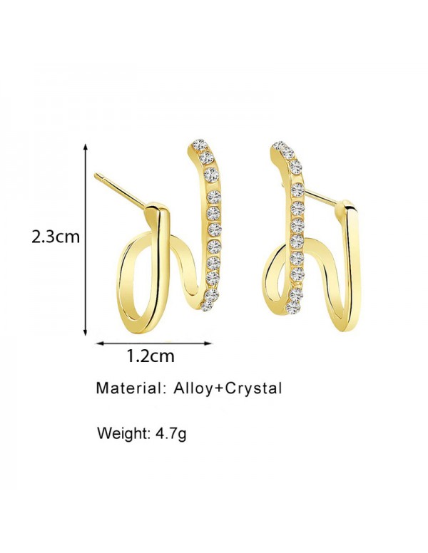Jewels Galaxy Gold Plated Korean Beautiful AD Stud Earrings