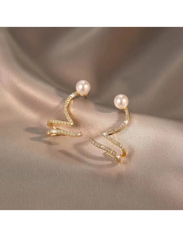 Jewels Galaxy Gold Plated Korean AD Pearl Quirky S...