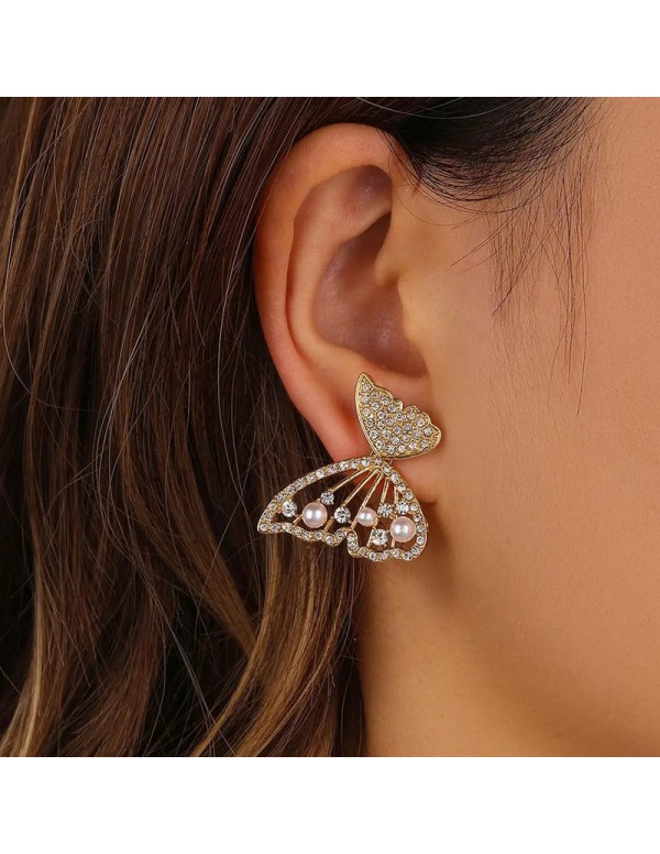 Jewels Galaxy Gold Plated Korean AD Studded Ear Cu...