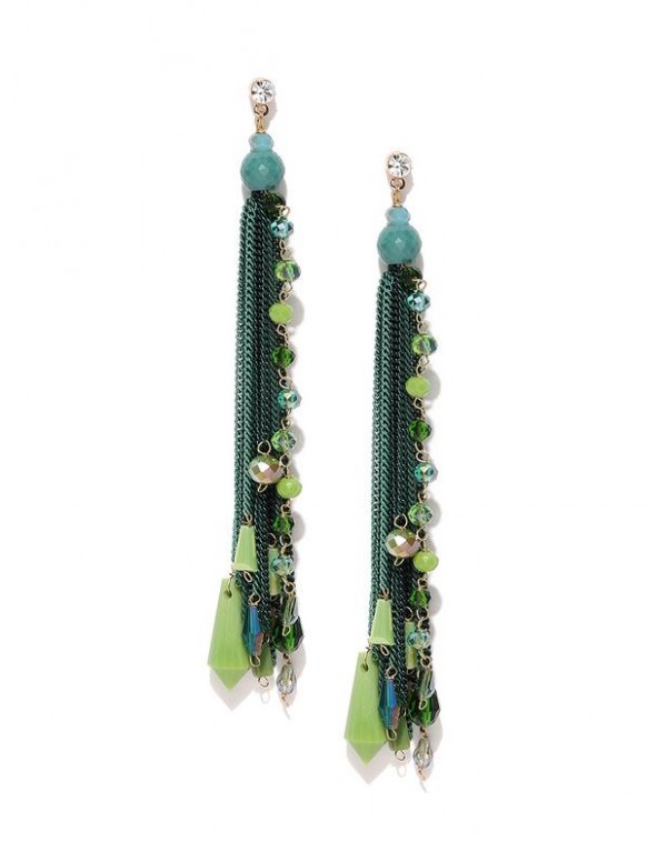 Jewels Galaxy Green Luxuria Gold-Plated Handcrafte...