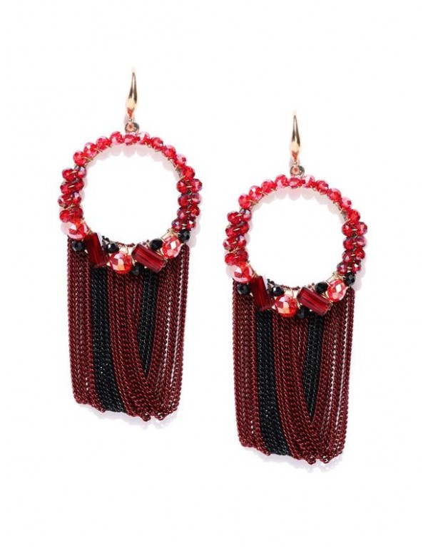 Jewels Galaxy Red & Black Luxuria Gold-Plated ...