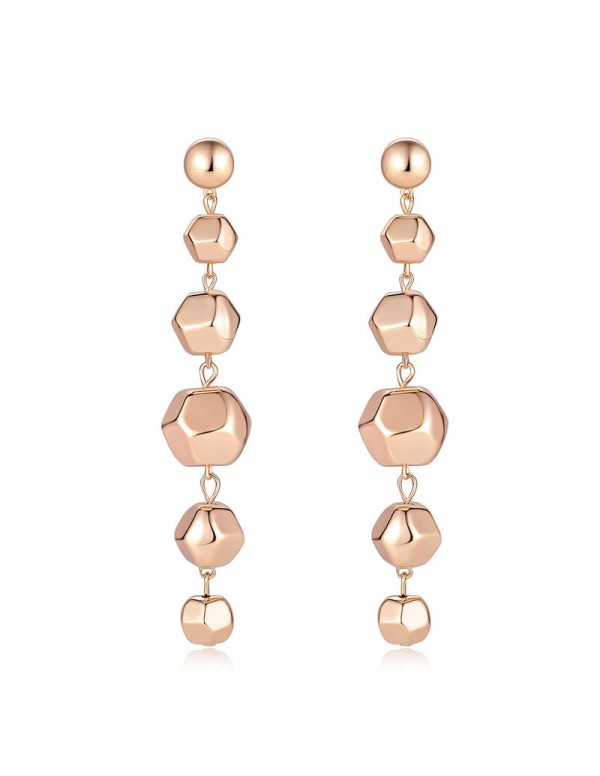 Jewels Galaxy Gold-Plated Contemporary Drop Earrin...