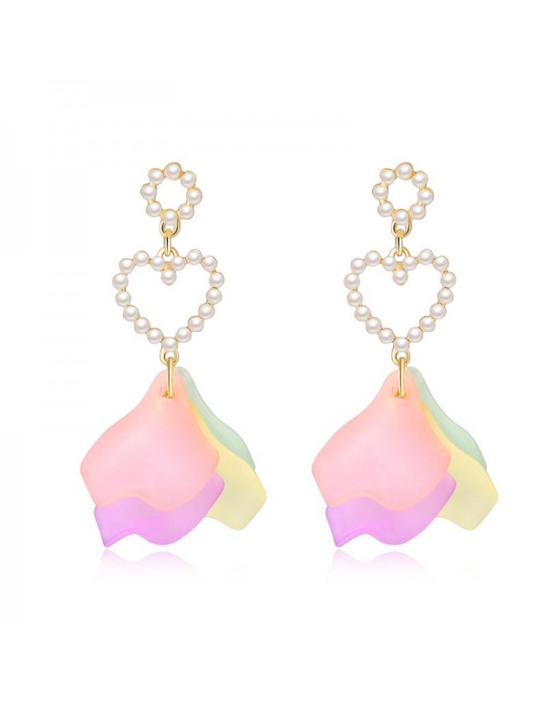 Jewels Galaxy Peach-Coloured & Purple Gold-Pla...