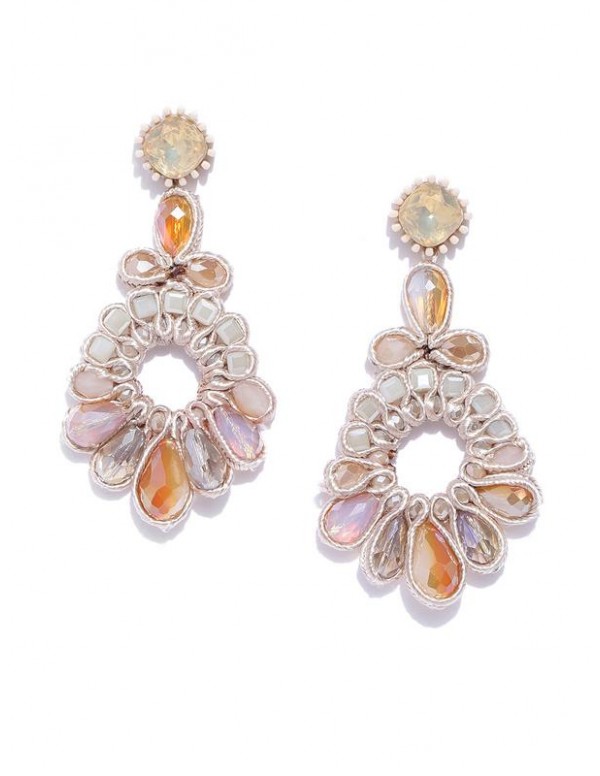 Jewels Galaxy Off-White & Beige Handcrafted Co...