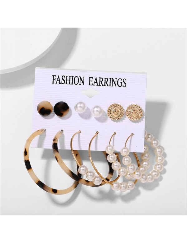 Jewels Galaxy Gold Plated Multi Studs and Hoop Earrings Set of 12