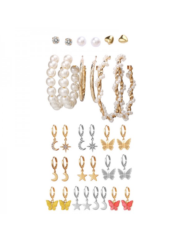Jewels Galaxy Gold and Silver Plated Set of 16 But...