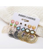 Jewels Galaxy Combo of 6 Pair Gold &...