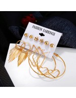 Jewels Galaxy Combo of 6 Pair Gold Plate...