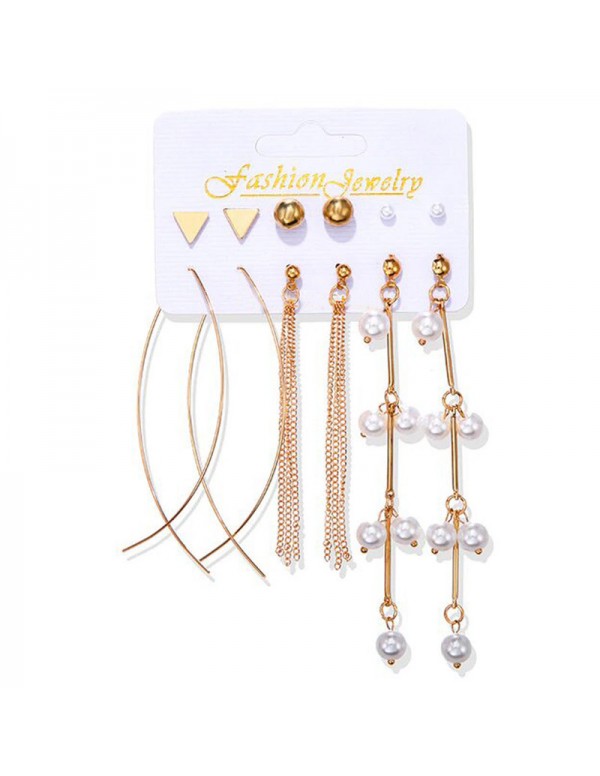 Jewels Galaxy Exclusive Gold Plated Set of 6 Stud ...