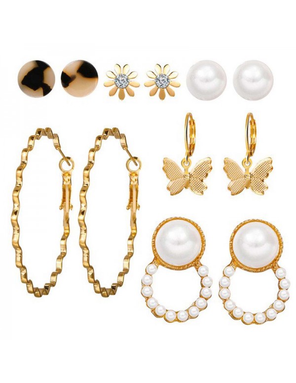 Jewels Galaxy Mesmerizing Pearl & AD Gold Plat...