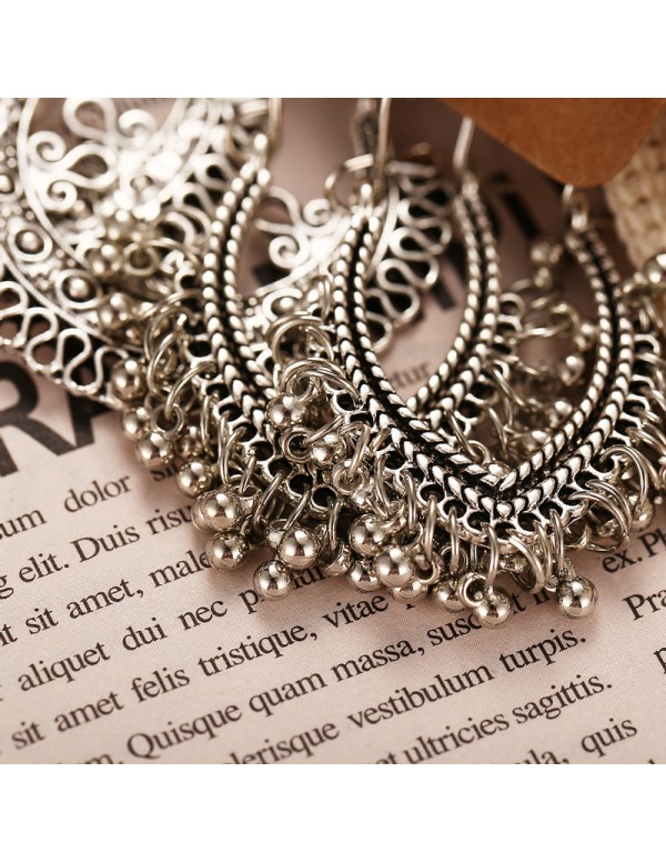Jewels Galaxy Trendy Oxidised German Silver Plated 6 Pair of Earrings For Women/Girls 8608