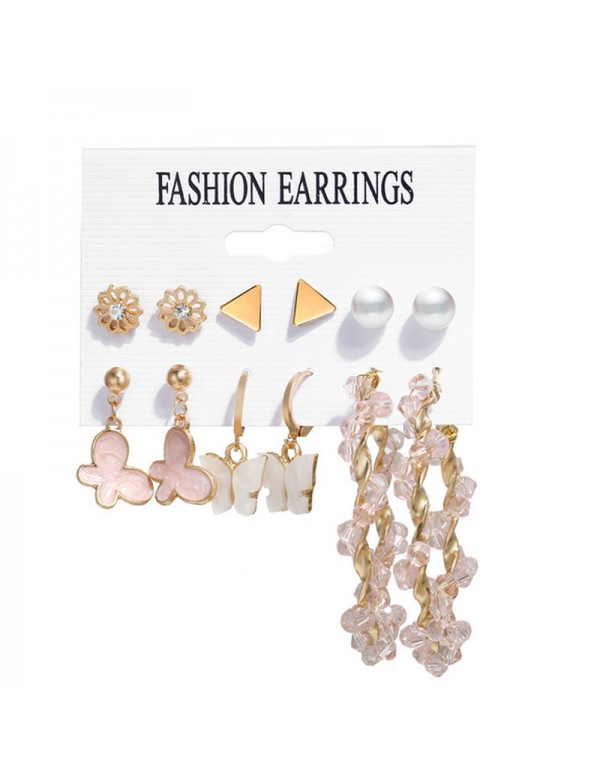 Jewels Galaxy Jewellery For Women Gold Plated Earrings Combo 8618