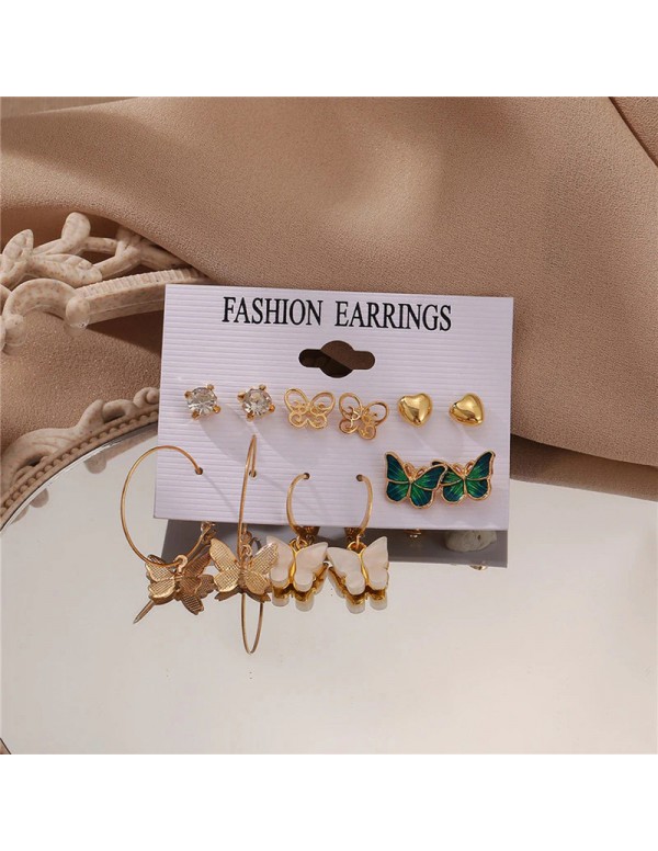 Jewels Galaxy Jewellery For Women Gold Plated Earrings Combo 8619