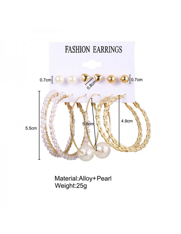 Jewels Galaxy Jewellery For Women Gold-Toned Gold Plated Earrings Combo 8627