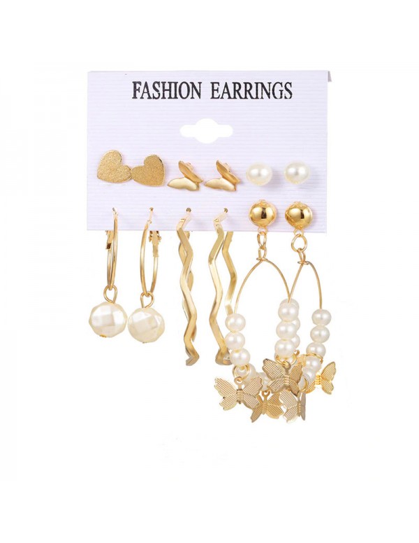 Jewels Galaxy Jewellery For Women Gold-Toned Gold Plated Earrings Combo 8628