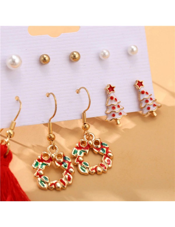 Jewels Galaxy Stylish Pearl Gold Plated Jewellery For Women Earrings Combo 8633