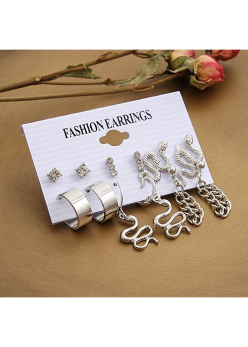 Jewels Galaxy Jewellery For Women Silver-Plated Silver Toned Drop Earrings