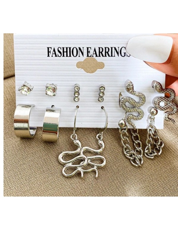 Jewels Galaxy Jewellery For Women Silver-Plated Silver Toned Drop Earrings