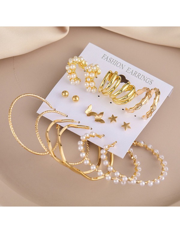 Jewels Galaxy Gold Plated Contemporary Studs and H...