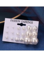 Jewels Galaxy White Silver Plated Stud E...