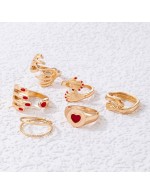 Jewels Galaxy Women Set of 6 Gold Plated...