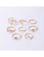 Jewels Galaxy Gold Plated Set of 8 Heart...