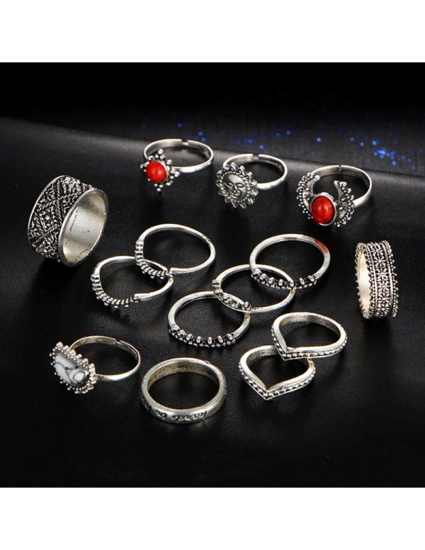 Jewels Galaxy Jewellery For Women Silver Plated Ri...