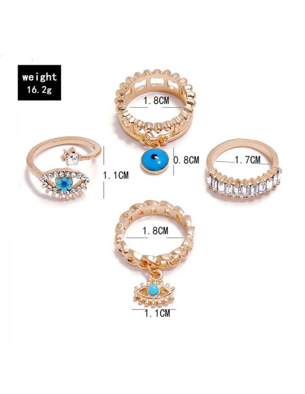 Jewels Galaxy Jewellery For Women Gold Plated Rings Combo