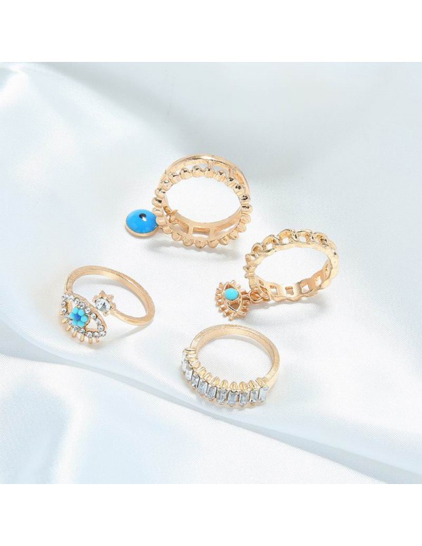 Jewels Galaxy Jewellery For Women Gold Plated Rings Combo
