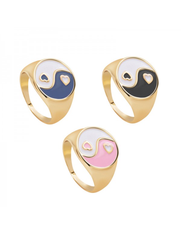Jewels Galaxy Jewellery For Women Gold Plated Multicolor Rings Set of 3