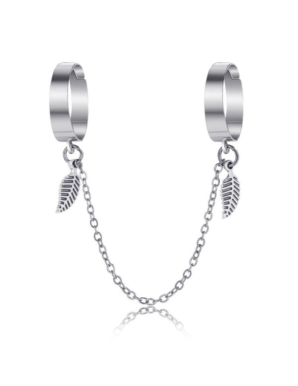 Jewels Galaxy Jewellery For Women Silver-Toned Silver Plated Leaf inspired Chain Rings Set