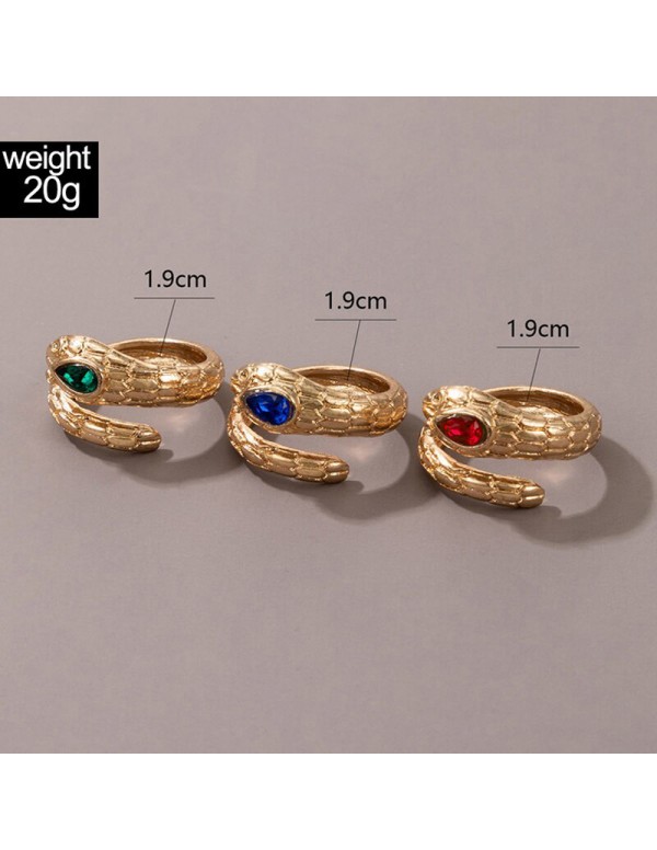 Jewels Galaxy Women Set of 9 Gold Plated Adjustable Hug-Floral Finger Ring