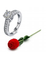 Jewels Galaxy Silver-Plated Stone-Studde...