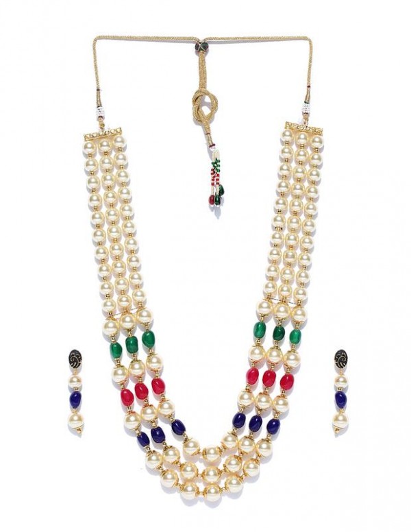 Jewels Galaxy Multicoloured Beaded Jewellery Set 12485