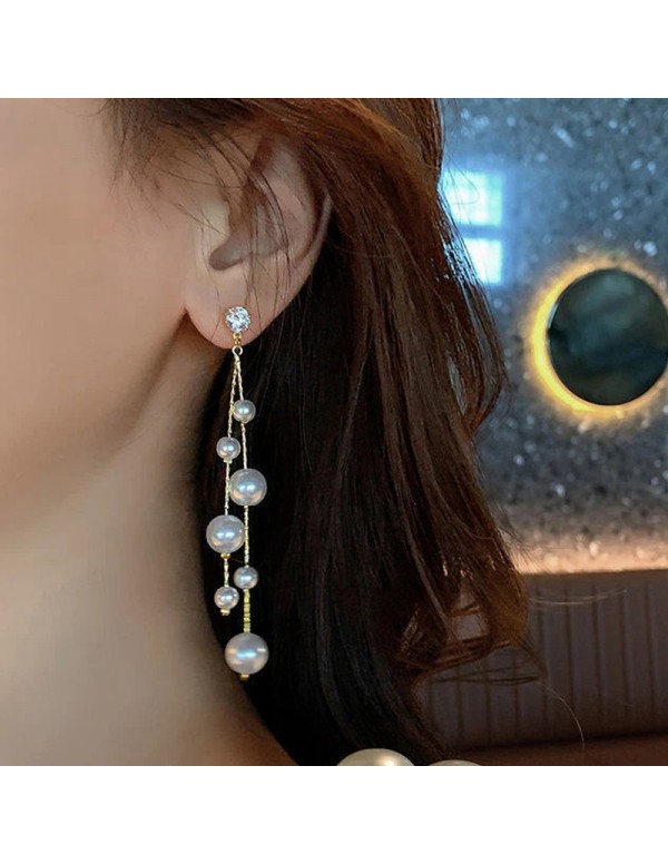 Jewels Galaxy Gold Plated Pearl Studded Contempora...