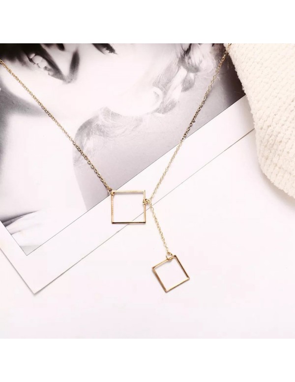 Jewels Galaxy Gold Plated Geometric Layered Necklace