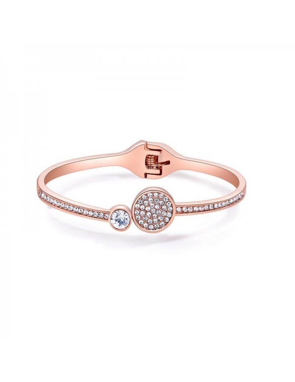 Rose Gold-Plated Handcrafted Cuff Bracelet 17103