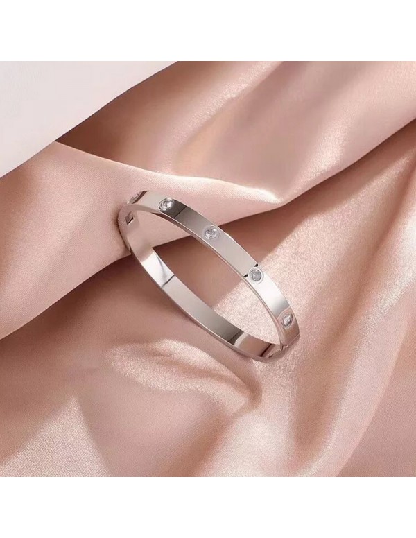 Arihant Jewellery For Women Contemporary Silver Plated Love AD Bracelet
