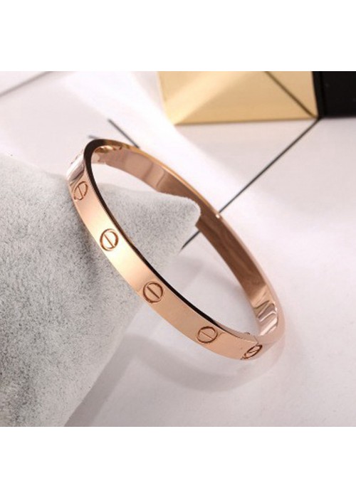 Jewels Galaxy Jewellery For Women Contemporary Rose Gold Plated Love Bracelet