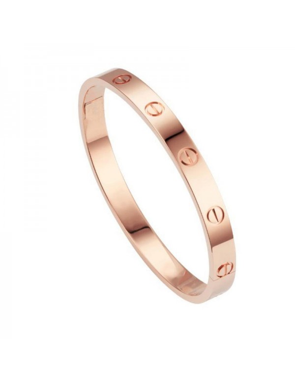 Jewels Galaxy Jewellery For Women Contemporary Rose Gold Plated Love Bracelet