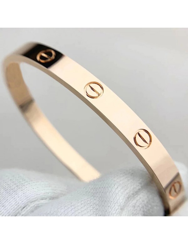 Jewels Galaxy Jewellery For Women Contemporary Rose Gold Plated Love Bracelet