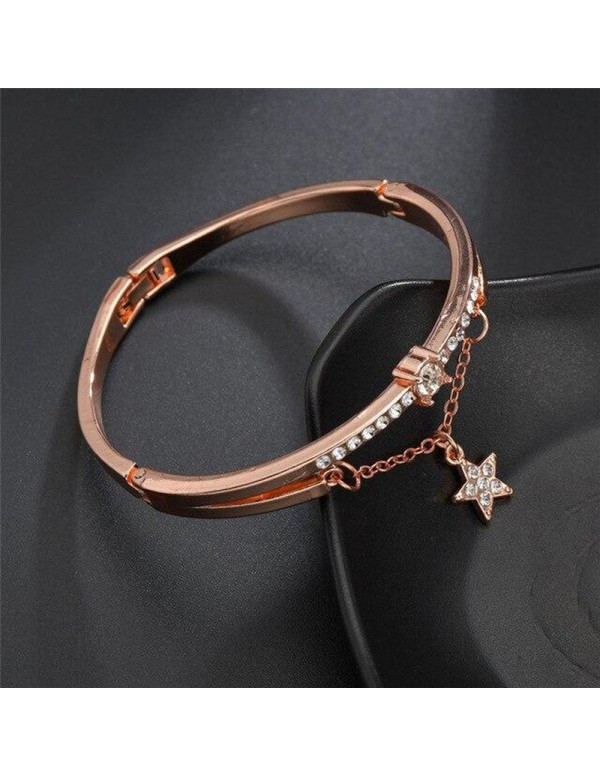 Jewels Galaxy Rose Gold Plated Star inspired Stone...