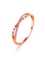 Jewels Galaxy Rose Gold Plated Roman Num...