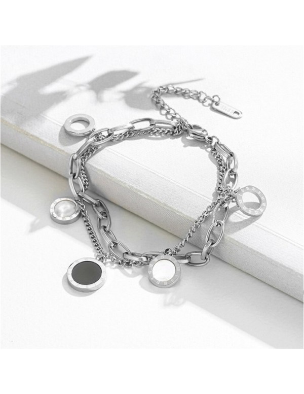 Jewels Galaxy Stainless Steel Silver Plated Anti T...