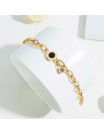 Jewels Galaxy Stainless Steel Gold Plate...