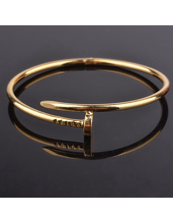 Jewels Galaxy Gold Plated Stainless Steel Anti Tarnish Nail Bracelet