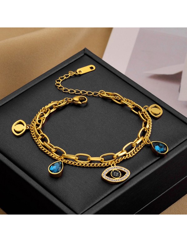 Jewels Galaxy Gold Plated Stainless Steel Anti Tar...